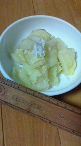 キャベツとしらす干しの和え物